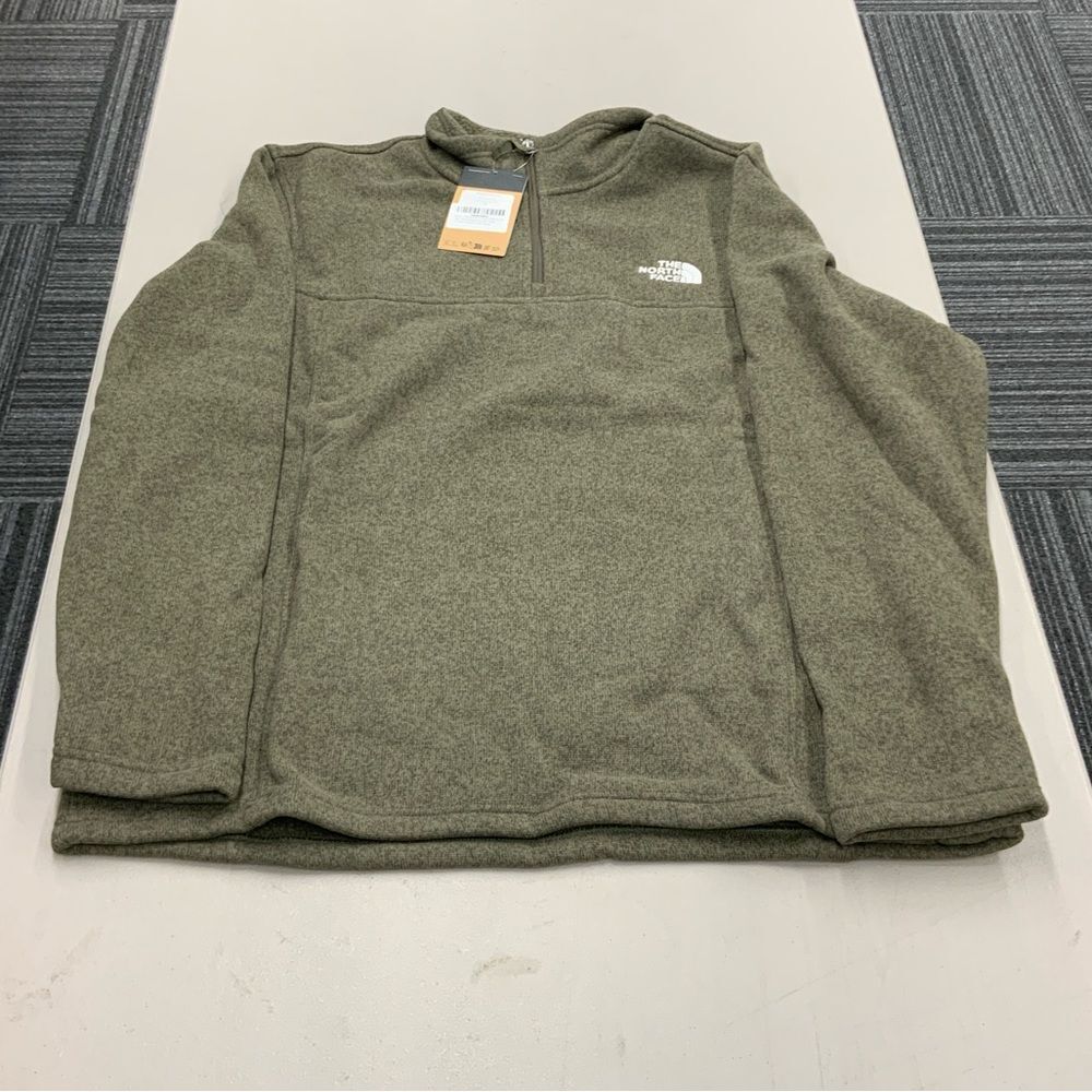 Men’s The North Face Tsillan 1/4 Zip Taupe Green XXL